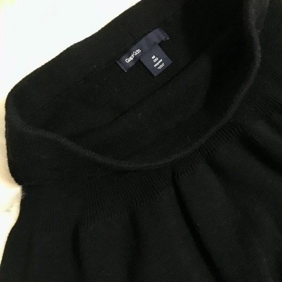 Gap Black Skirt Soft Knit Sz.8 Super Cute! - Picture 3 of 6